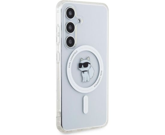 Karl Lagerfeld KLHMS24SHFCCNOT Aizsargapvalks priekš Samsung Galaxy S24 S921 IML Choupette MagSafe / caurspīdīgs Neoriģinālie Maciņi