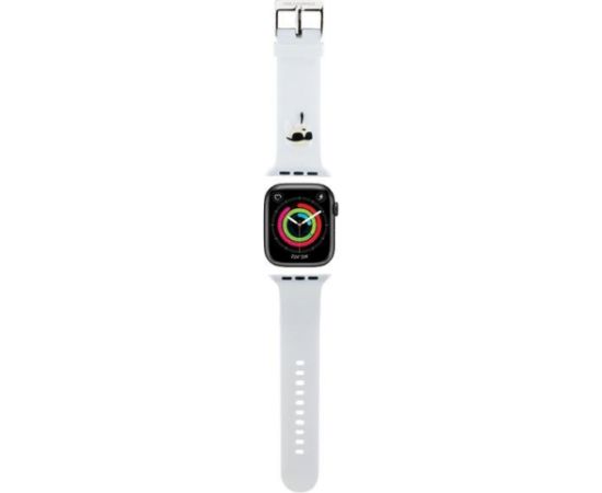 Karl Lagerfeld Strap KLAWLSLKNH Ремешок для часов Apple Watch 42/44/45/49mm / белый Smart pūlksteņu aksesuāri