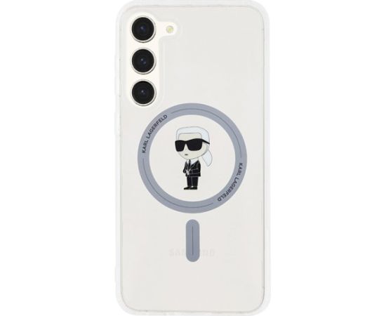 Karl Lagerfeld KLHMS23MHFCKNOT IML Ikonik MagSafe Aizsargapvalks priekš Samsung Galaxy S23+ S916 / caurspīdīgs Neoriģinālie Maciņi