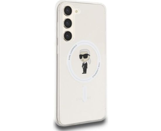 Karl Lagerfeld KLHMS24MHFCKNOT S24+ S926 transparent hardcase IML Ikonik MagSafe Aizsargapvalks priekš Samsung Galaxy S24+ / caurspīdīgs Neoriģinālie Maciņi
