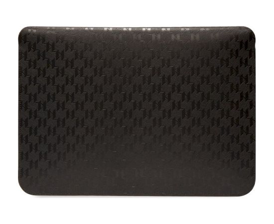 Karl Lagerfeld Sleeve KLCS14SAKHPCK Klēpjdatora maciņš 14" Saffiano Monogram Choupette / melns Somas portatīvajiem datoriem