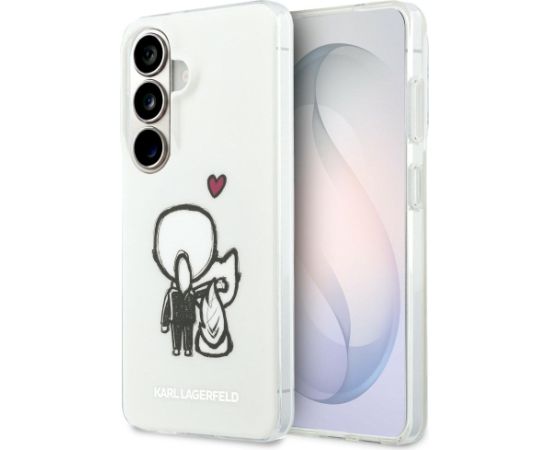 Karl Lagerfeld IML Karl&Choupette MagSafe Aizsargapvalks priekš Samsung Galaxy S26 / caurspīdīgs Neoriģinālie Maciņi