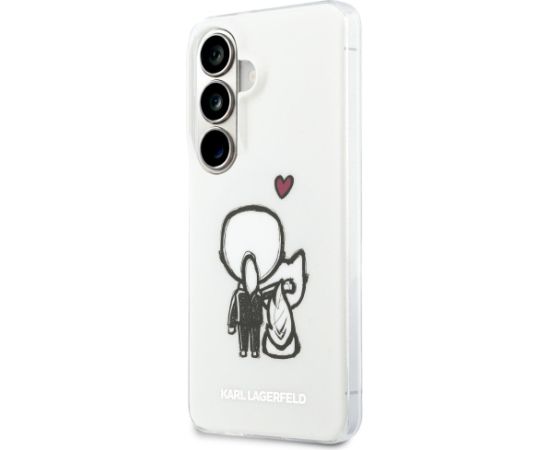 Karl Lagerfeld IML Karl&Choupette MagSafe Aizsargapvalks priekš Samsung Galaxy S26 / caurspīdīgs Neoriģinālie Maciņi