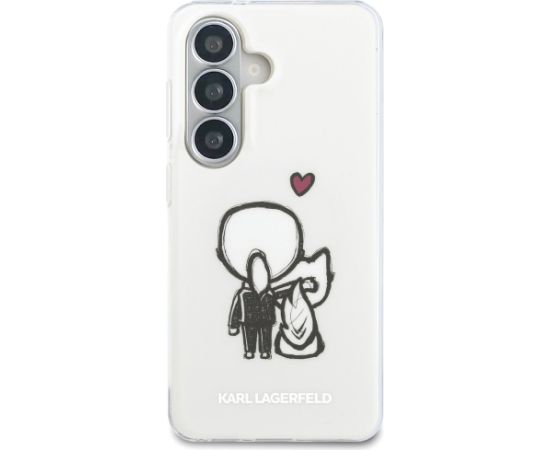 Karl Lagerfeld IML Karl&Choupette MagSafe Aizsargapvalks priekš Samsung Galaxy S26 / caurspīdīgs Neoriģinālie Maciņi