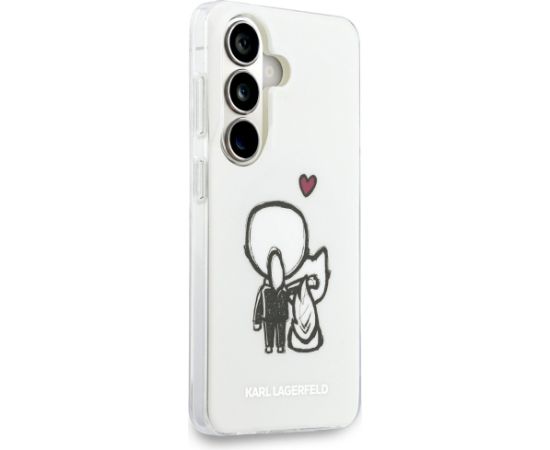 Karl Lagerfeld IML Karl&Choupette MagSafe Aizsargapvalks priekš Samsung Galaxy S26 / caurspīdīgs Neoriģinālie Maciņi