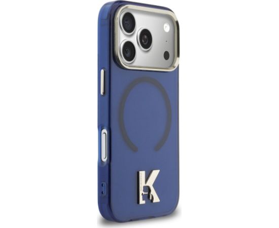 Karl Lagerfeld IML K Head Logo MagSafe Aizsargapvalks priekš iPhone 17 Pro / zils Neoriģinālie Maciņi
