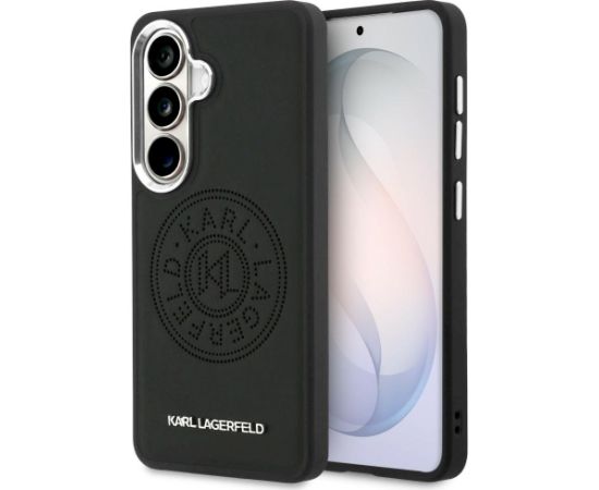 Case Karl Lagerfeld Perforated KL MagSafe Aizsargapvalks priekš Samsung Galaxy S26 Plus / melns Neoriģinālie Maciņi