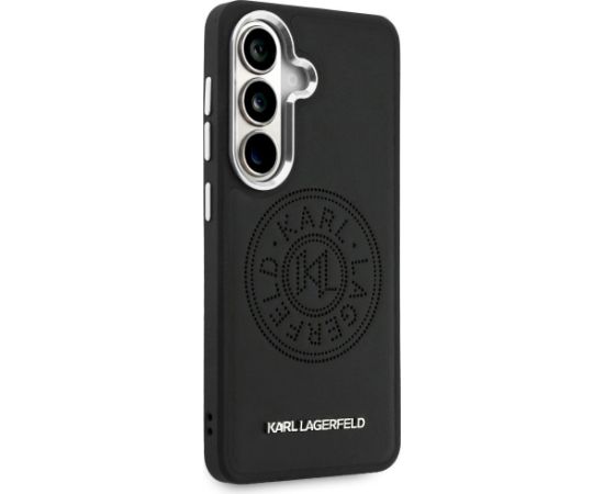 Case Karl Lagerfeld Perforated KL MagSafe Aizsargapvalks priekš Samsung Galaxy S26 Plus / melns Neoriģinālie Maciņi