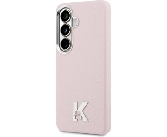 Case Karl Lagerfeld K Metal Logo MagSafe Aizsargapvalks priekš Samsung Galaxy S26 / rozā Neoriģinālie Maciņi