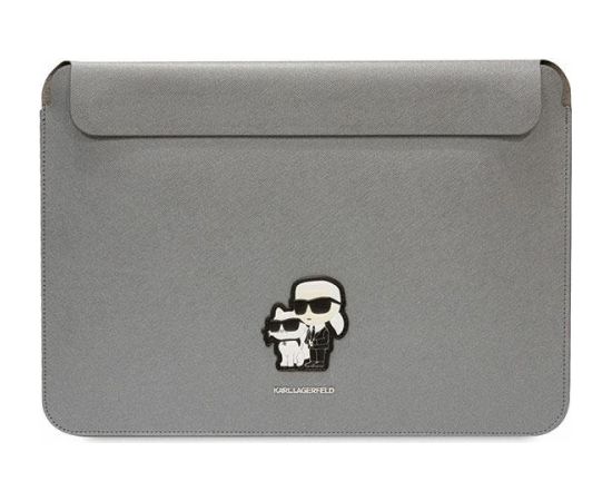 Karl Lagerfeld Sleeve KLCS14SAKCPMG Klēpjdatora maciņš 14" Saffiano Karl&Choupette / sudraba Somas portatīvajiem datoriem