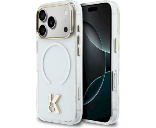 Karl Lagerfeld IML K Head Logo MagSafe Aizsargapvalks priekš iPhone 17 Pro / caurspīdīgs Neoriģinālie Maciņi