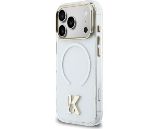 Karl Lagerfeld IML K Head Logo MagSafe Aizsargapvalks priekš iPhone 17 Pro / caurspīdīgs Neoriģinālie Maciņi
