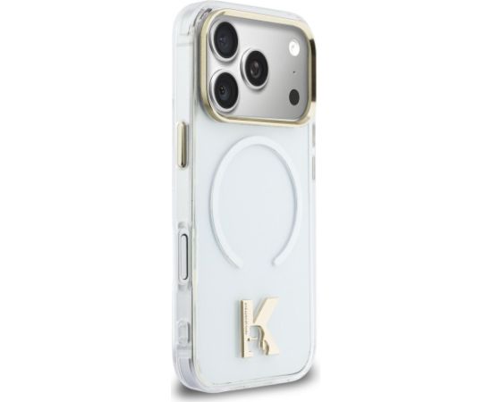 Karl Lagerfeld IML K Head Logo MagSafe Aizsargapvalks priekš iPhone 17 Pro / caurspīdīgs Neoriģinālie Maciņi