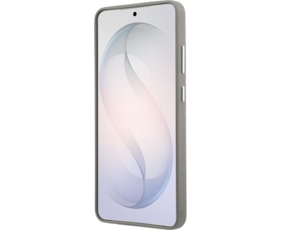 Karl Lagerfeld Saffiano Double Heads Metal Aizsargapvalks priekš Samsung Galaxy S26 Ultra / sudraba Neoriģinālie Maciņi