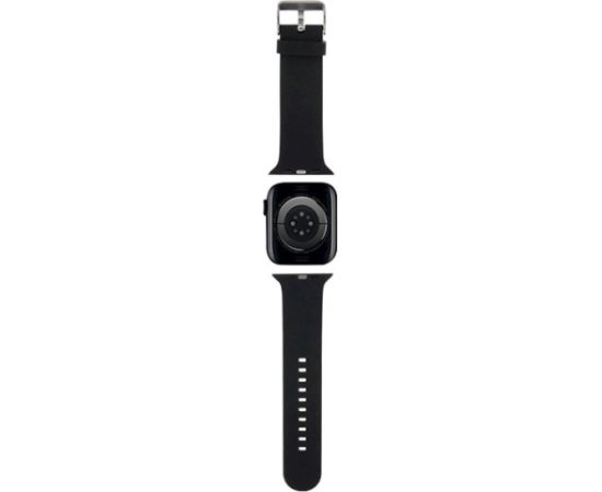 Karl Lagerfeld Strap KLAWLSLCNK 3D Rubber Choupette Head Ремешок для часов Apple Watch 42/44/45/49mm / чёрный Smart pūlksteņu aksesuāri