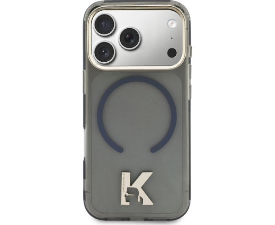 Karl Lagerfeld IML K Head Logo MagSafe Aizsargapvalks priekš iPhone 17 Pro Max / melns Neoriģinālie Maciņi