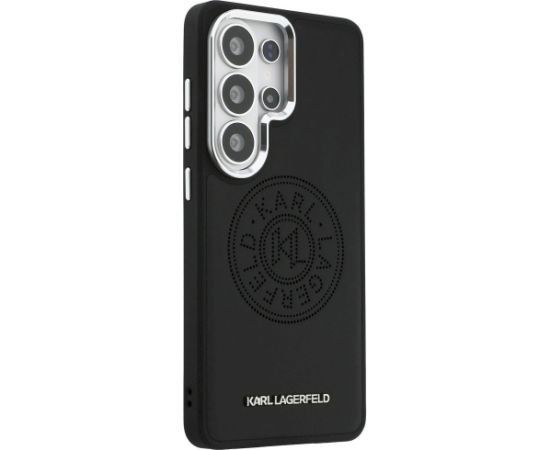Karl Lagerfeld Perforated KL MagSafe Aizsargapvalks priekš Samsung Galaxy S26 Ultra / melns Neoriģinālie Maciņi