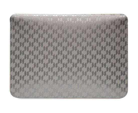 Karl Lagerfeld Sleeve KLCS14SAKHPCG Klēpjdatora maciņš 14" Saffiano Monogram Choupette / sudraba Somas portatīvajiem datoriem