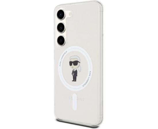 Karl Lagerfeld KLHMS24SHFCKNOT Aizsargapvalks priekš S24 S921 IML Ikonik MagSafe / caurspīdīgs Neoriģinālie Maciņi