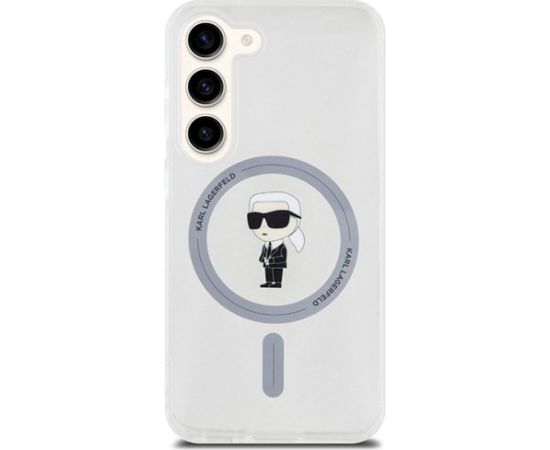 Karl Lagerfeld KLHMS24SHFCKNOT Aizsargapvalks priekš S24 S921 IML Ikonik MagSafe / caurspīdīgs Neoriģinālie Maciņi