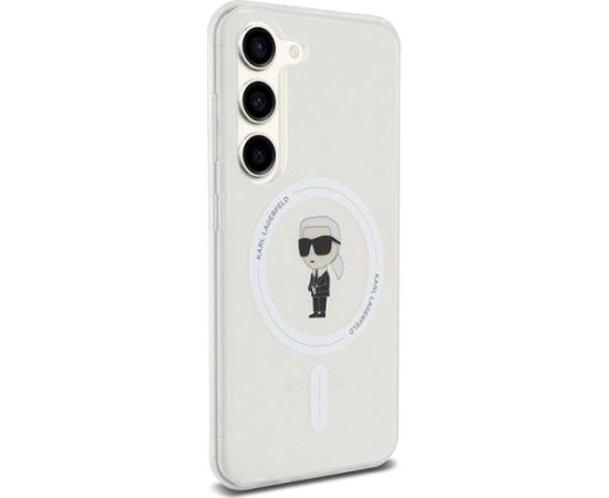 Karl Lagerfeld KLHMS24SHFCKNOT Aizsargapvalks priekš S24 S921 IML Ikonik MagSafe / caurspīdīgs Neoriģinālie Maciņi