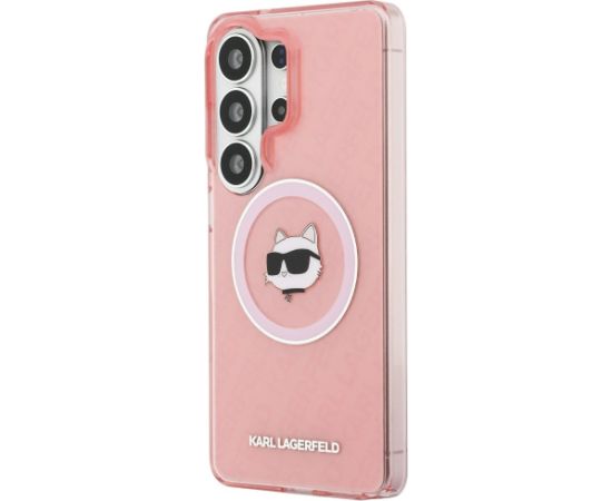 Karl Lagerfeld IML Repeated Choupette MagSafe Case Aizsargapvalks priekš Samsung Galaxy S26 Ultra / rozā Neoriģinālie Maciņi