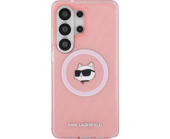 Karl Lagerfeld IML Repeated Choupette MagSafe Case Aizsargapvalks priekš Samsung Galaxy S26 Ultra / rozā Neoriģinālie Maciņi