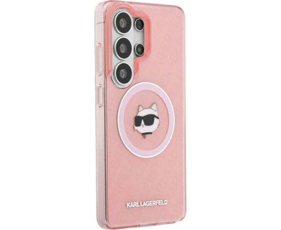 Karl Lagerfeld IML Repeated Choupette MagSafe Case Aizsargapvalks priekš Samsung Galaxy S26 Ultra / rozā Neoriģinālie Maciņi