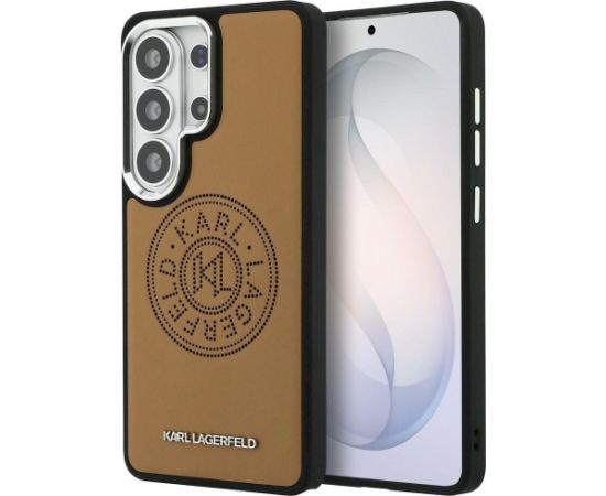 Karl Lagerfeld Perforated KL MagSafe Case Aizsargapvalks priekš Samsung Galaxy S26 Ultra / brūns Neoriģinālie Maciņi