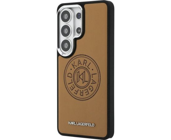 Karl Lagerfeld Perforated KL MagSafe Case Aizsargapvalks priekš Samsung Galaxy S26 Ultra / brūns Neoriģinālie Maciņi