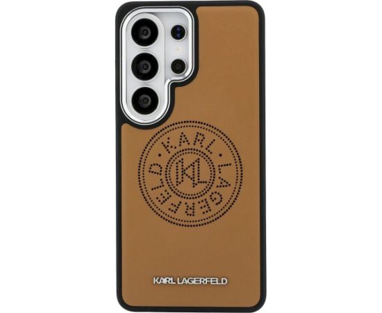 Karl Lagerfeld Perforated KL MagSafe Case Aizsargapvalks priekš Samsung Galaxy S26 Ultra / brūns Neoriģinālie Maciņi