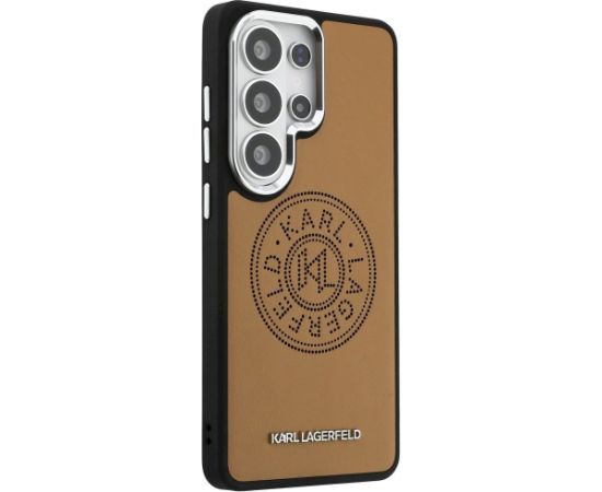 Karl Lagerfeld Perforated KL MagSafe Case Aizsargapvalks priekš Samsung Galaxy S26 Ultra / brūns Neoriģinālie Maciņi