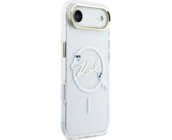 Karl Lagerfeld IML Choupettes Karl Script Logo MagSafe Aizsargapvalks priekš iPhone Air / caurspīdīgs Neoriģinālie Maciņi