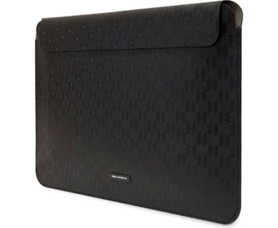 Karl Lagerfeld Sleeve KLCS14SAKLHPK Klēpjdatora maciņš 14" Saffiano Plaque / melns Somas portatīvajiem datoriem