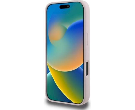 Karl Lagerfeld KLHMP16XSKCHPPLP Hardcase Silicone Double Heads Aizsargapvalks priekš iPhone 16 Pro Max 6.9" / rozā Neoriģinālie Maciņi
