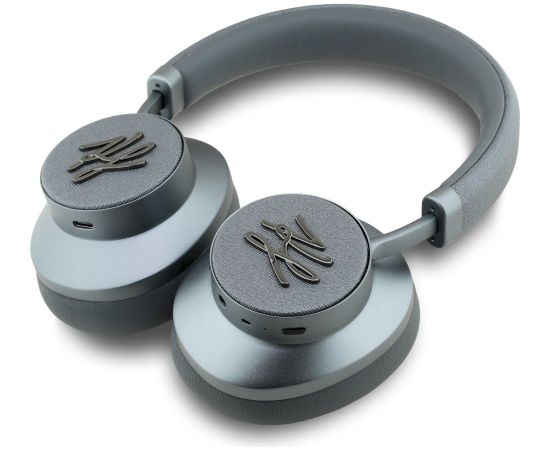 Karl Lagerfeld Grained Initials Bluetooth ANC Bezvadu austiņas / pelēks Austiņas
