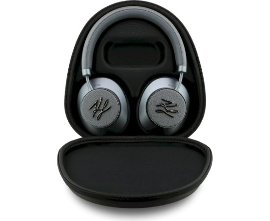 Karl Lagerfeld Grained Initials Bluetooth ANC Bezvadu austiņas / pelēks Austiņas