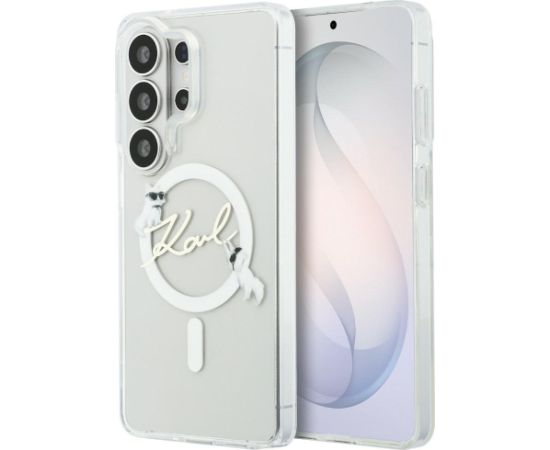 Case Karl Lagerfeld IML KC Script MagSafe Aizsargapvalks priekš Samsung Galaxy S26 Ultra / caurspīdīgs Neoriģinālie Maciņi