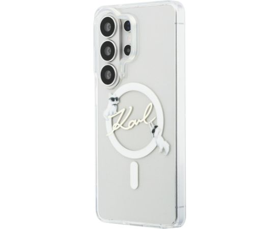 Case Karl Lagerfeld IML KC Script MagSafe Aizsargapvalks priekš Samsung Galaxy S26 Ultra / caurspīdīgs Neoriģinālie Maciņi