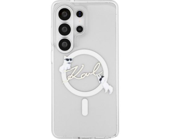 Case Karl Lagerfeld IML KC Script MagSafe Aizsargapvalks priekš Samsung Galaxy S26 Ultra / caurspīdīgs Neoriģinālie Maciņi
