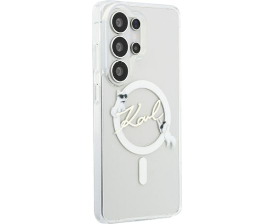 Case Karl Lagerfeld IML KC Script MagSafe Aizsargapvalks priekš Samsung Galaxy S26 Ultra / caurspīdīgs Neoriģinālie Maciņi