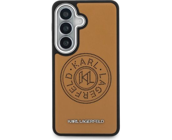 Karl Lagerfeld Perforated KL MagSafe Aizsargapvalks priekš Samsung Galaxy S26 Plus / brūns Neoriģinālie Maciņi