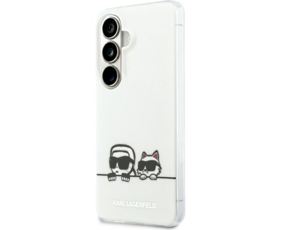 Karl Lagerfeld IML Peekaboo Karl&Choupette MagSafe Aizsargapvalks priekš Samsung Galaxy S26 Plus / caurspīdīgs Neoriģinālie Maciņi