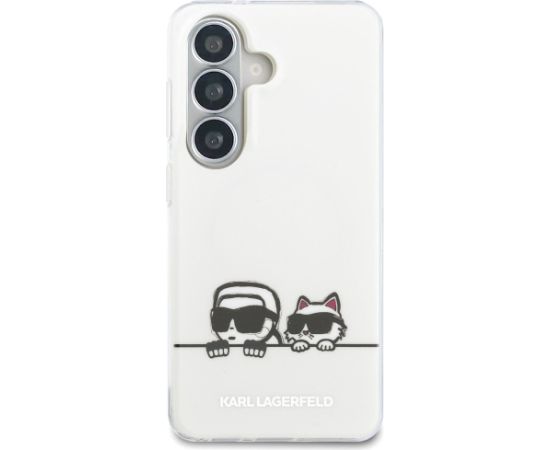 Karl Lagerfeld IML Peekaboo Karl&Choupette MagSafe Aizsargapvalks priekš Samsung Galaxy S26 Plus / caurspīdīgs Neoriģinālie Maciņi