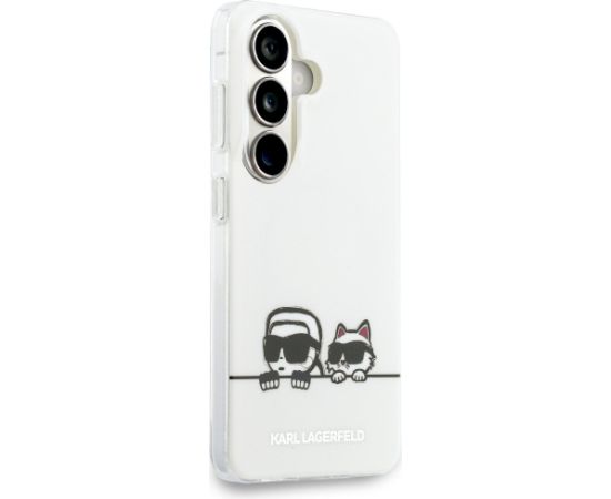 Karl Lagerfeld IML Peekaboo Karl&Choupette MagSafe Aizsargapvalks priekš Samsung Galaxy S26 Plus / caurspīdīgs Neoriģinālie Maciņi