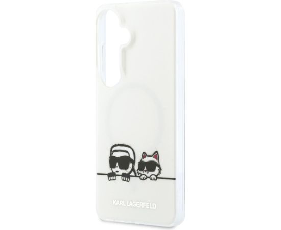 Karl Lagerfeld IML Peekaboo Karl&Choupette MagSafe Aizsargapvalks priekš Samsung Galaxy S26 Plus / caurspīdīgs Neoriģinālie Maciņi