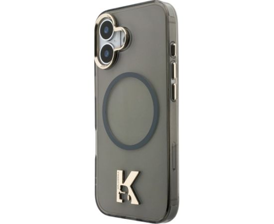 Karl Lagerfeld IML K Head Logo MagSafe Aizsargapvalks priekš iPhone 17 / melns Neoriģinālie Maciņi