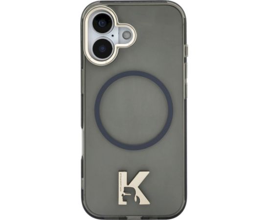 Karl Lagerfeld IML K Head Logo MagSafe Aizsargapvalks priekš iPhone 17 / melns Neoriģinālie Maciņi