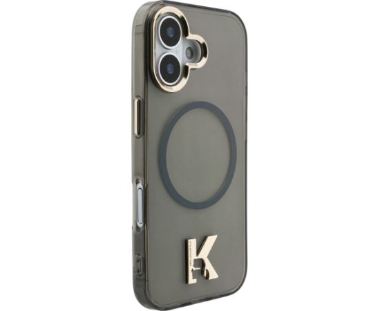 Karl Lagerfeld IML K Head Logo MagSafe Aizsargapvalks priekš iPhone 17 / melns Neoriģinālie Maciņi