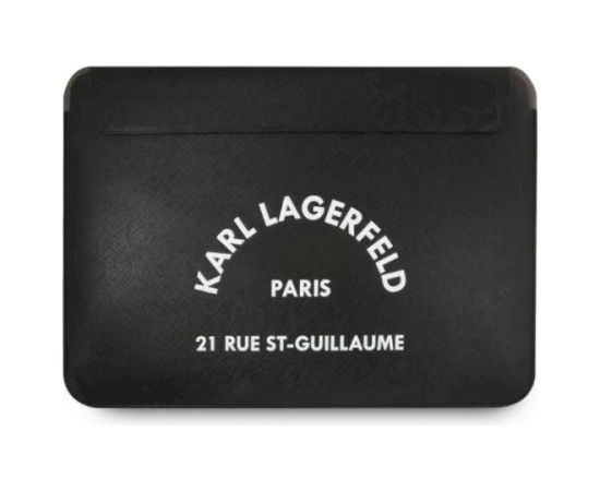Karl Lagerfeld Sleeve KLCS133RSGSFBK 13" Saffiano RSG Klēpjdatora maciņš / melns Somas portatīvajiem datoriem